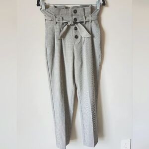 High Waisted Houndstooth Dress Pants